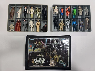 Star Wars Vintage Kenner Primeiros 12 Figuras de Ação Originais com Estojo de Vinil - 24 Figos - Imagem 1 de 4