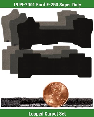 Juego de alfombrillas clásicas personalizadas para Ford F-250 Super Duty 99-01 (2 piezas) #M12 Foto 1 de 4