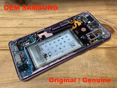 Samsung Galaxy S9 - Conjunto de pantalla de repuesto LCD OLED con marco - púrpura - OEM Foto 1 de 4