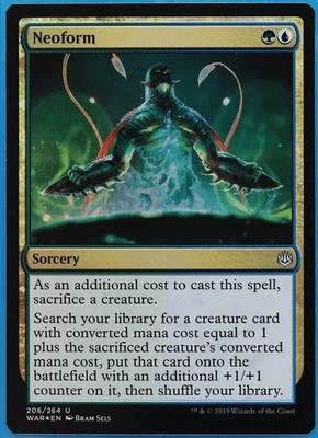 Neoform FOIL War of the Spark NM Blue Green Uncommon CARD (508003) ABUGames - Image 1 of 2