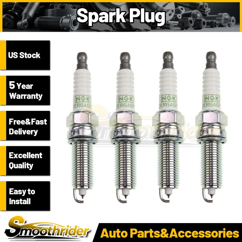 Bujía NGK 4 piezas para Hyundai Accent 2012 2013 2014 2015 2016 2017 2018 Foto 1 de 4