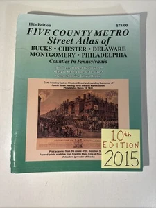 Five County Metro Street Atlas 2015 Franklin Maps Pennsylvania Guide PA Map - Bild 1 von 17