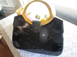 Geldbörse Lackleder schwarz " Bienen Davis "  - Bild 1 von 8