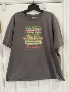 Portillo's Chicago Hot Dogs T Shirt Size 2XL - Picture 1 of 4