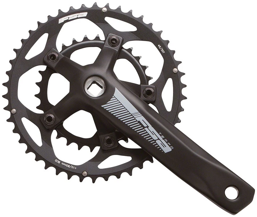 FSA Tempo Ck Adventure Alloy Crankset 30/46t - 165mm JIS Black