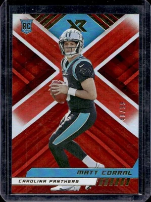2022 Panini XR Matt Corral Orange Rookie RC #48/99 Panthers - Image 1 of 2