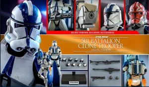 Hot Toys Star Wars 501st Battalion Clone Trooper Deluxe 1:6 Scale Figur - Bild 1 von 2