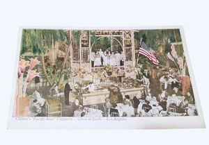 Postal de colección Cliftons Pacific Seas Cafetería Los Ángeles Escena - Imagen 1 de 2