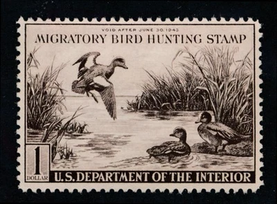 UNITED STATES (US) RW9 MINT VF HINGED - Image 1 of 2