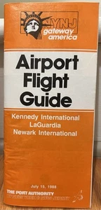New York Port Authority Airport Airline Flight Guide Timetable 1988 JFK LGA EWR - Picture 1 of 8