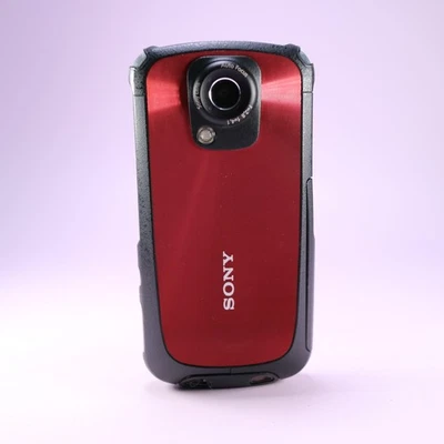 Sony Bloggie MHS-TS22 Handheld HD Underwater Camcorder Red Tested - Image 1 of 4