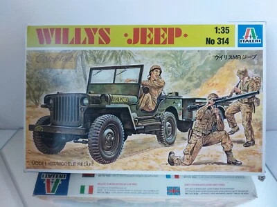 Kit modellino Italeri Willys Jeep 1:35 in scatola - Immagine 1 di 4