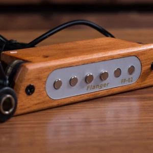 Flanger Wood Acoustic Guitar Sound Hole Magnetic Pickup 6.3mm Female Converter - Picture 1 of 9