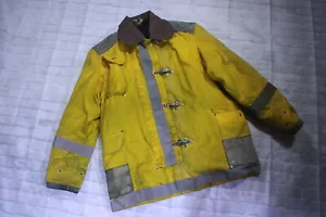 Vintage Firefighter Turnout Bunker Coat by Janesville sz 48" Chest - Made 1984 - Picture 1 of 17