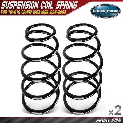 2 piezas muelles helicoidales delanteros diestros y diestros con aire acondicionado para Toyota Camry 1992-2003 Foto 1 de 4