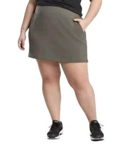 Athleta Womens Athletic SoHo Skort Size 26 Featherweight Stretch Olive Green NWT - Picture 1 of 15