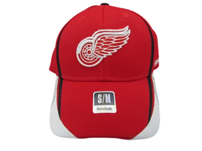 New Detroit Red Wings Mens Sizes S/M Reebok Red Fitmax Flex Fit Hat $24 - Image 1 of 4