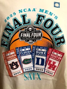 2025 Final Four San Antonio March Madness 4 Teams Tickets Shirt Size XL - Picture 1 of 5