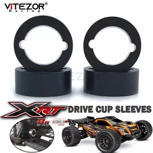 4Pcs Drive Cup Sleeves Alu.7075 Black For Traxxas 1/5 XRT 8S Race Truck Rc Parts - Picture 1 of 22