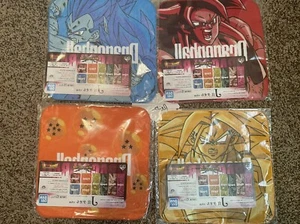 Neu in Verpackung 4er Pack Lot 4 Konvolut limitiert Dragon Ball Ichiban Kuji Lotterie Preis Handtücher - Bild 1 von 3