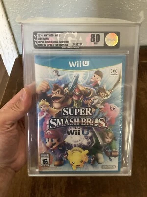 Super Smash Bros. Wii U 2014 Nintendo Brand New Sealed VGA Graded 80 Video Game - Image 1 of 4