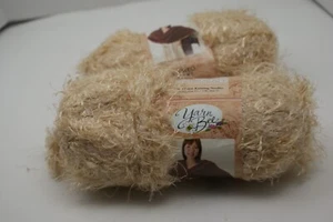 Hilo camafeo abeja hilo voluminoso crema mármol #2172 bronceado sedoso lote de 2 - Imagen 1 de 4