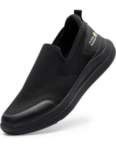 FitVille Men's Plantar Fasciitis Slip On Extra Wide Brisk walk Shoes Size 8W - Picture 1 of 10