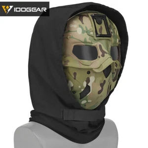 IDOGEAR Tactical Ful Face Mask Protective Airsoft Mask Hood Paintball Headgear - Picture 1 of 17