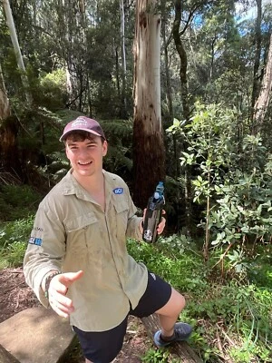 Outback Filter Drink Bottle - Water Purifier Built-In Compass for Hikers - UCR - image 1 of 4