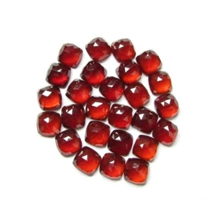 Cushion Rose Cut Mozambique Garnet 6mm To 10mm Natural Calibrated Gemstone - Picture 1 of 6