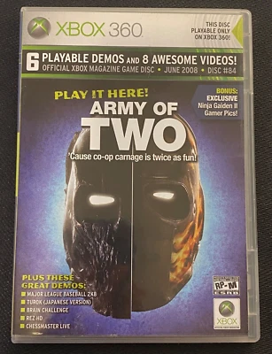 ARMY OF TWO Official DEMO #84 REZ HD Turk CHESSMASTER LIVE brain challenge MLB - Image 1 of 4