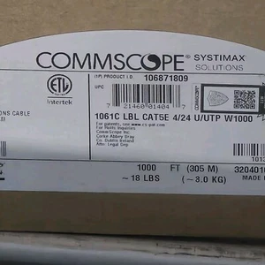Systimax 106871809-1061C PowerSUM Category 5e U/UTP Cable, Non-Plenum, 1000 Foot - Picture 1 of 2