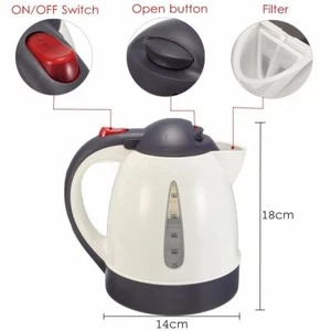 12V 1L Truckers Travel Kettle 150w Water Heater Truck Lorry Car Tractor 500ml - Picture 1 of 6