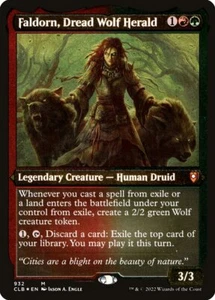 1x Faldorn, Dread Wolf Herald THICK CARD STOCK- NM - Battle for Baldur's Gate - - Picture 1 of 1