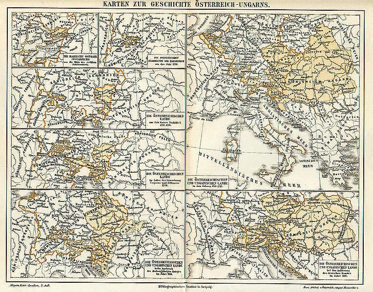 History Österreich-ungarn Historical Card From 1897 Habsburger Bohemia - Image 1 of 1
