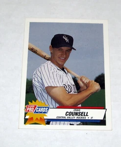 1993 Fleer ProCards 2987 Craig Counsell Rookie RC Rockies - Picture 1 of 2