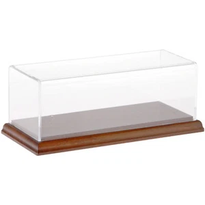 Plymor Clear Acrylic Display Case with Hardwood Base, 9" W x 3.5" D x 3" H - Picture 1 of 1