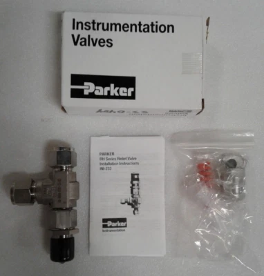 Parker Instrumentation 8A-RH4A-EPRT-SS-K3 High Pressure Relief Valve -New in Box - Image 1 of 4