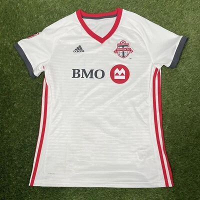Adidas Toronto FC Shirt Women M 2017 2018 Soccer Jersey MLS Football White Away - Image 1 of 4