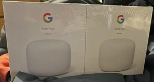 Google Nest WLAN Router 2er Pack 2. Generation Neu GA01144-US - Bild 1 von 7
