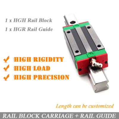 Hiwin HGR15 /20/25/30 Linear Guide Rail & HGH15CA 20/25/30 series Block CNC Kit - Image 1 of 4