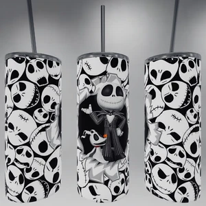 20oz skinny Stainless steel insulated tumbler - Jack Skellington NBC - Picture 1 of 1