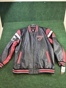 Arizona Cardinals Leather Varsity Jacket Mens 3XL NFL G-lll Big Logo ERROR - Picture 1 of 8