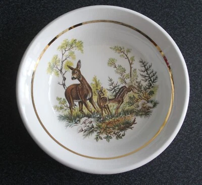 Sampson Bridgwood Lifelong Ironstone Deer Stag Bowl Trinket Dish - Choose One - Image 1 of 2