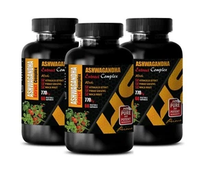 energy boost for men - ASHWAGANDHA COMPLEX - panax ginseng extract 3BOTTLE - Picture 1 of 10