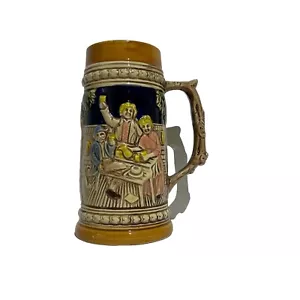 Vintage Ceramic Handcrafted Beer Stein ~ Made in Japan ~ German Style - Picture 1 of 5
