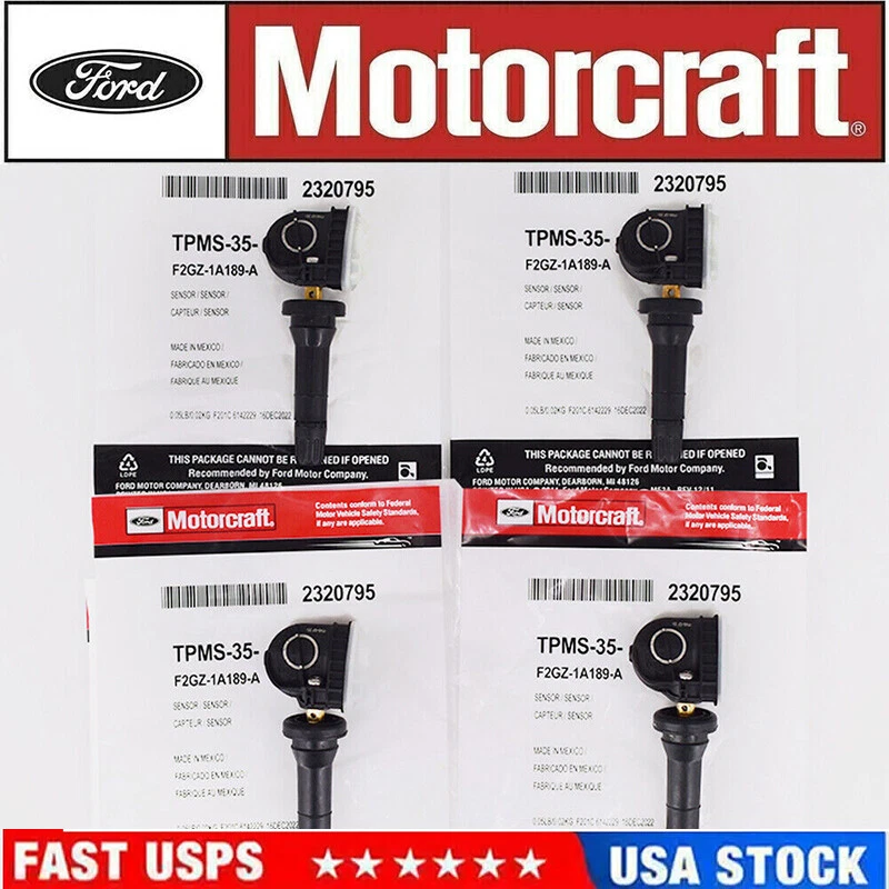 4pcs Genuine Motorcraft OEM TPMS-35 Tire Pressure Sensors For F-150 EDGE MUSTANG Foto 1 de 4