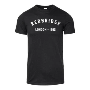 Men's T-Shirt Redbridge London Borough Place Year Of Choice Birthday Gift - Picture 1 of 2
