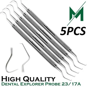 X5 Dental Explorer Scaler Probe Explorer #23/17A Instrument Premium Quality - Picture 1 of 4