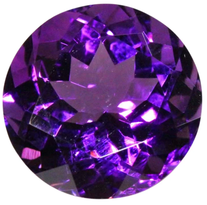 Natural Fine Vivid Purple Amethyst - Round - Brazil - AAA Grade - Image 1 of 1
